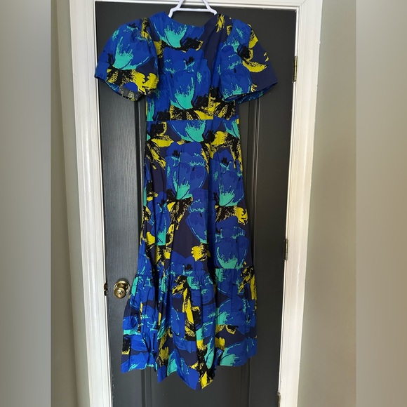 NWOT Christopher John Rogers for Target blue print maxi dress | size 8 - Picture 2 of 4